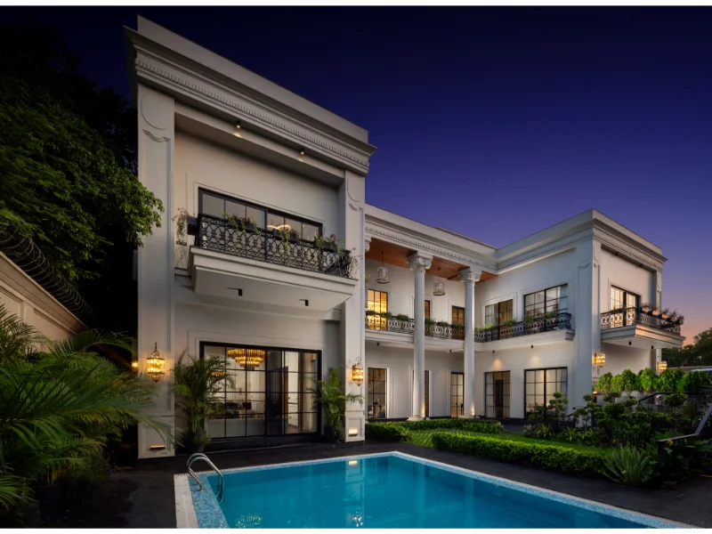 KVIRAAJ's Palladio: A Neoclassical Masterpiece in New Delhi Exuding Elegance