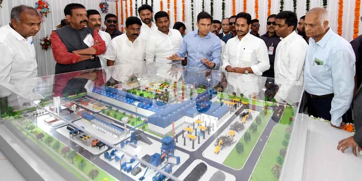 Andhra Pradesh: Construction begins in the JSW Steel plant Andhra Pradesh: Construction begins in the JSW Steel plant