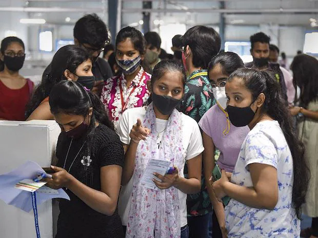 Maharashtra: Several spirited kids aged 15-18 queue up for vaccination
