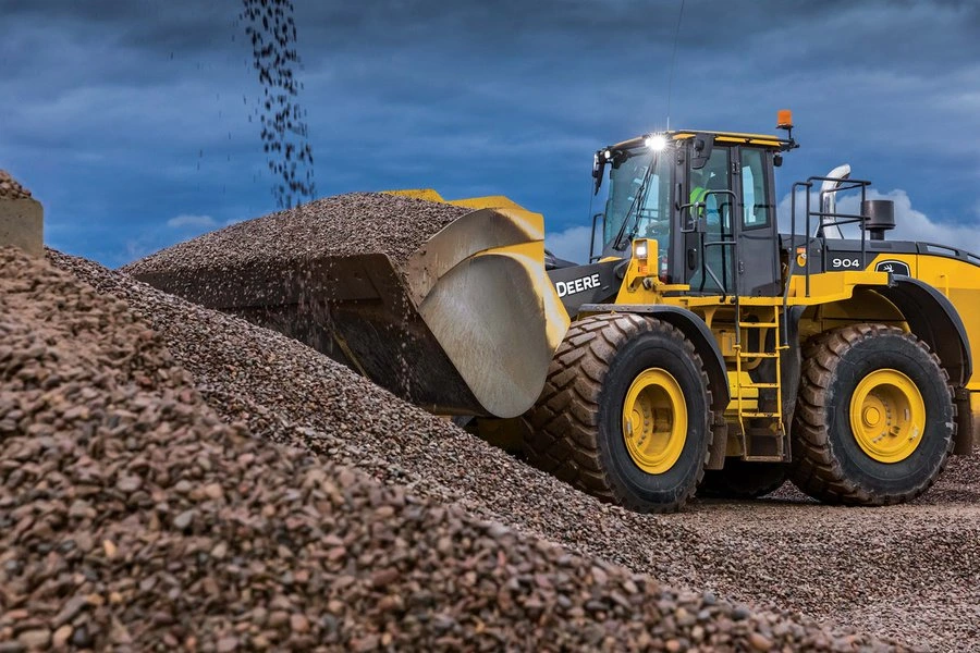 John Deere launches 904 P-Tier wheel loader at World of Asphalt