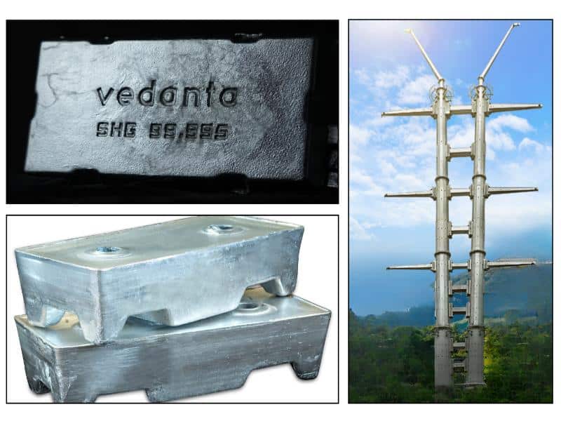 Hindustan Zinc supplies zinc for India’s heaviest transmission steel pole structure